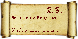 Rechtorisz Brigitta névjegykártya